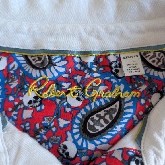 ROBERT GRAHAM White Polo Shirt - Picture 10 of 13